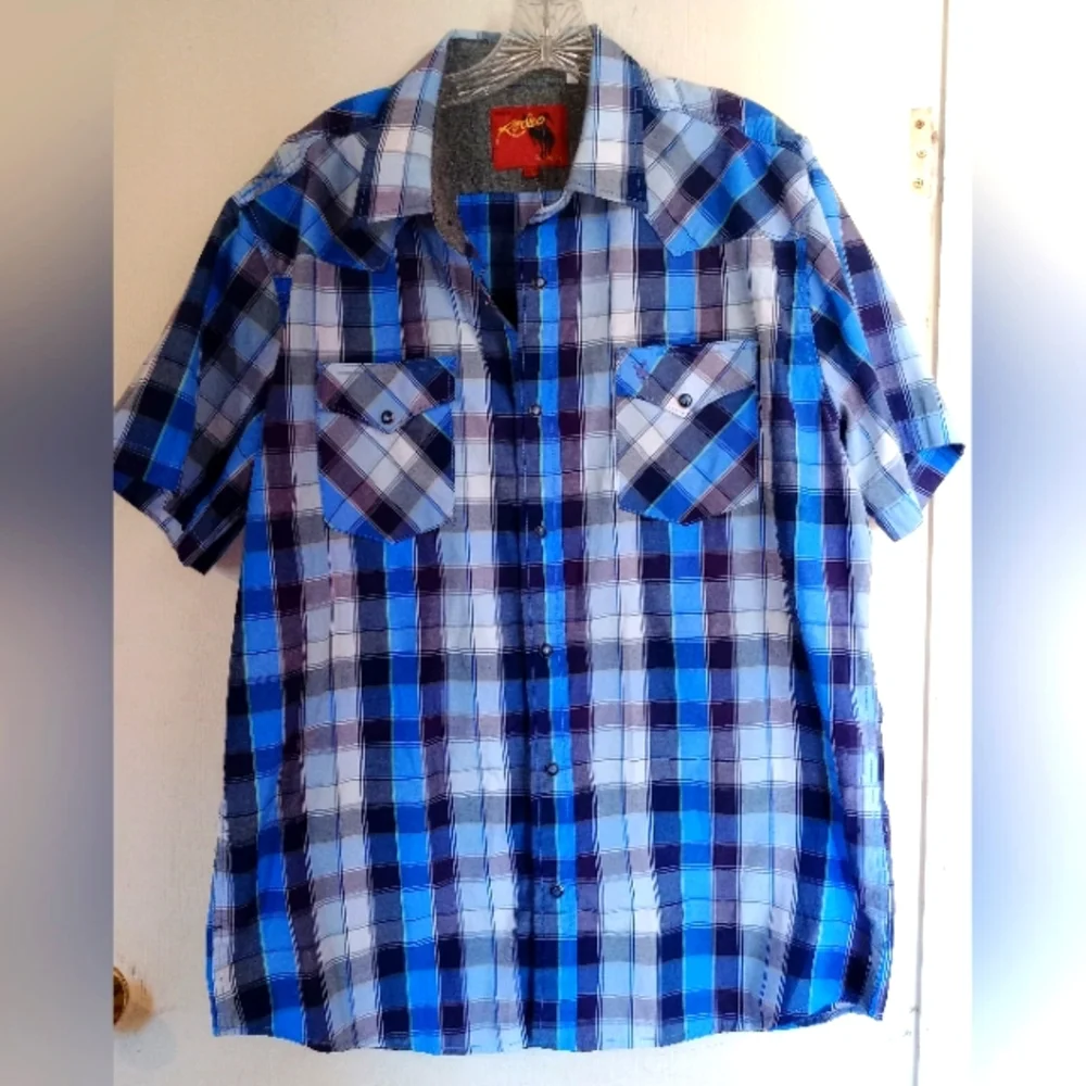 Western Shortsleeve Shirt by RCCO sz. 2X - Picture 1 of 9
